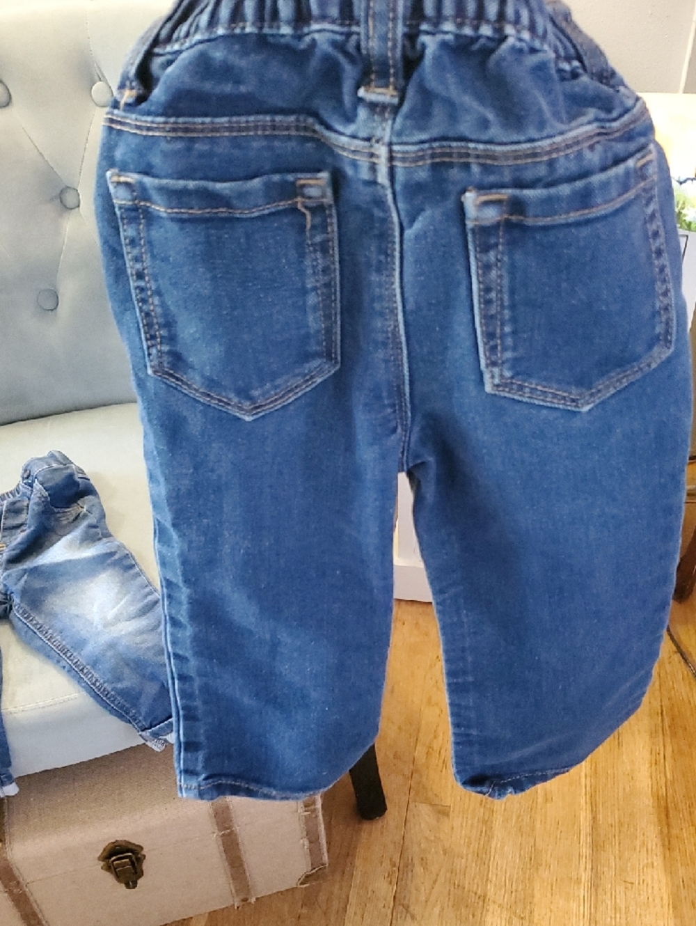 Cat & Jack Boys Blue Denim Jogger & Jeans Set - Picture 9 of 13